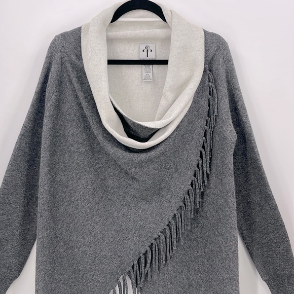 Rain + Rose Wool Blend Wrap Cardigan - Picture 2 of 3